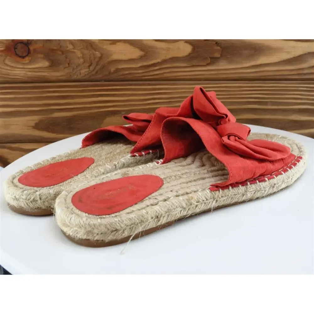 FOREVER 21 Size 8.5 Sandal Slide Orange Fabric Women M‎